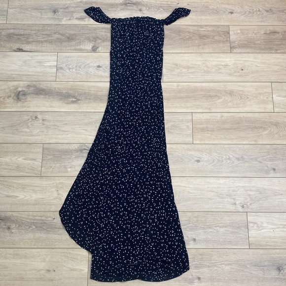 Flynn Skye |‎ Bella | Off the Shoulder Boho Maxi Dress Romantic polka dot - Picture 9 of 16